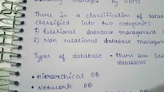 Introduction to DBMS, TYPES