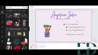 How to make Business Card in canva for Free | Free Canva Tutorial  | Free Business card tutorial