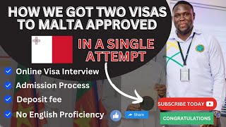 STUDY IN EUROPE / Unlocking the Secret: How We Secured TWO Malta Visas in Just ONE Try! 🇲🇹✨ #malta