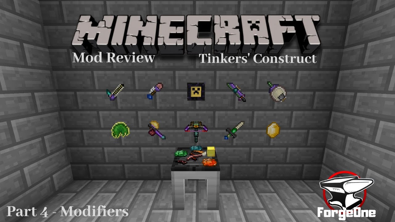 Minecraft Mod Review - Tinkers' Construct - Modifiers - Part 4 - YouTube