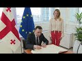 Prime Minister of Georgia EU debates with Roberta Metsola, President of the European Parliament!!!