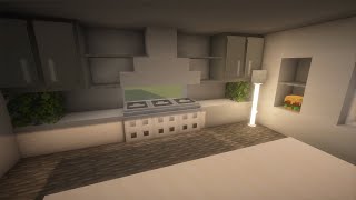 Minecraft modern kitchen interior tutorial