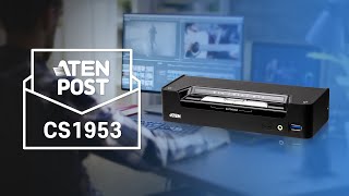 데스크 셋업 필수품! PC와 랩탑을 연결하는 KVMP스위치 ATEN CS1953 (20sec.)