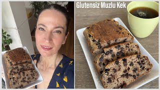 Müthiş Pratik Glutensiz ve Tercihen Şekersiz Muzlu Kek/Banana Bread Tarifi!