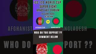 Afghanistan VS Bangladesh / ICC T20 World Cup 2024 / Super Eight #sports #cricket