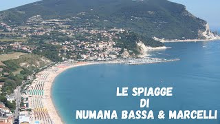 Le spiagge di Numana bassa e Marcelli nella Riviera del Conero