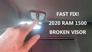 FAST - How to Fix Broken Sun Visor 2020 Ram 1500