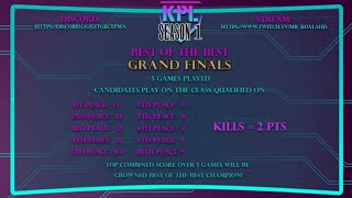 KPL Best of the Best Series Grand Finals Game 1 (FF7FS Tournament) #sponsored