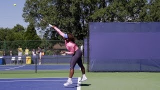 Serena Williams Serve In Super Slow Motion - 2013 Cincinnati Open