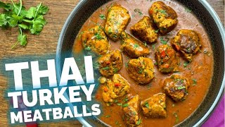 This Creamy Thai Coconut Turkey Meatballs Recipe Is Unreal!