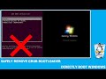 How to remove GRUB bootloader safely (Boot only windows)