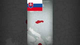 Slovakian Empire Turning countries into Empires Part 8 #shorts #geography #viralshorts #europe