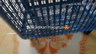 DIY BAKUL BAJU KOTOR BERODA | diy laundry basket with wheels