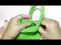 ถักถุงใส่แก้วเยติลายพื้นฐานแบบง่าย สำหรับมือใหม่หัดถัก tutorial yeti bag crochet