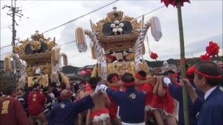 竹宮神社本宮　屋台集合（平成２８年１０月９日）