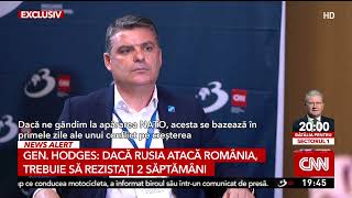 Gen. Hodges: Dacă Rusia atacă România, trebuie să rezistaţi două săptămâni