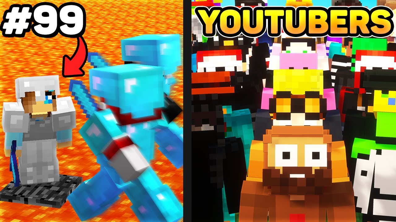 100 MINECRAFT YOUTUBERS HARDEST PVP CHALLENGES - YouTube