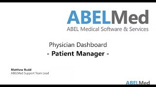 Physician Dashboard - Patient Manager