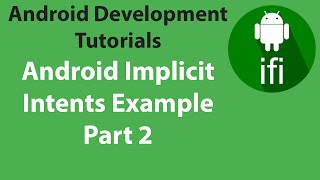 (Part 2) Android Implicit Intents Tutorial