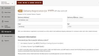PLCB LOOP - Delivery Registration