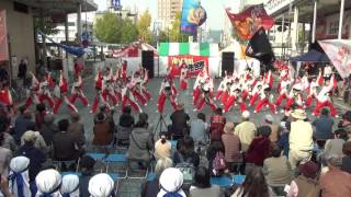 Yosakoiぶち楽市民祭2016　菊川よさこい蓮合（メイン会場）