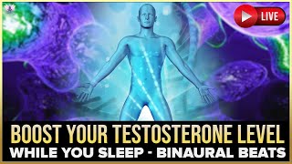 ⭐High Testosterone Booster Frequency ⭐HGH Release Binaural Beats Meditation #V149