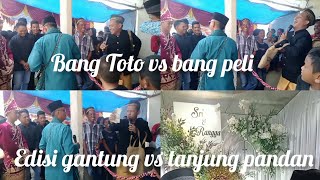 berbalas pantun berebut lawang Belitung .. bang Toto vs bang peli .. edisi gantung