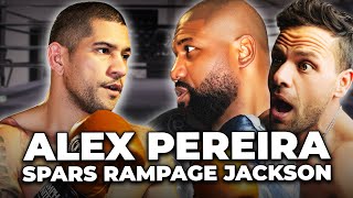 Alex Pereira breaks Bears ribs and spars Rampage Jackson at the Jaxxon House