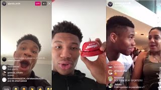 Giannis Antetokounmpo live videos are becoming a Valentine’s Day tradition 😂