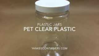 PET Clear Plastic Jars