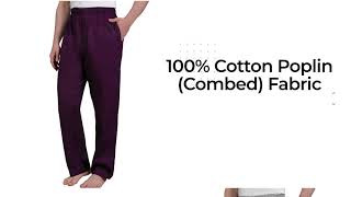 Solid Pyjama Lounge Pants for Men