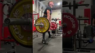 202.5kg/446lbs for 3 reps Deadlift