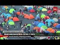 marchan maestros ceteg y cnte mantienen plantón en el zócalo