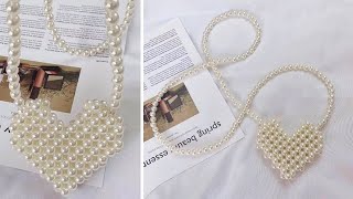 How to make Bead Bag Heart Style 2023 || DIY Lesson Step by Step