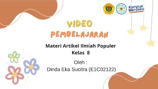 VIDEO PEMBELAJARAN KELAS 8 SMPN 2 MATARAM - TUGAS PLP II