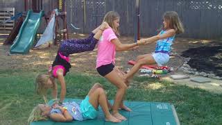 4 person yoga challenge! 💙(featuring my cousins)