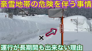 線路はあまり積もっていないのになぜ？！4mの雪が降って埋もれかけた駅にやって来た列車とは