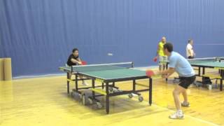 Edmonton Table Tennis:  Hi-Lites of Johnny Zhan vs Marcial Dulangon