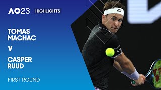 Tomas Machac v Casper Ruud Highlights | Australian Open 2023 First Round