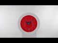 Wandklok rood | Futuristische stijl | Straluma