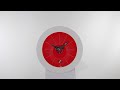 Wandklok rood | Futuristische stijl | Straluma