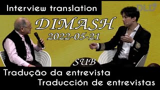 SUB🍀#Dimash bei DLD: transcript / transcripción / transcrição / #Димаш транскрипция интервью