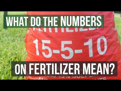 What does 10/5 10 mean on a fertilizer bag?