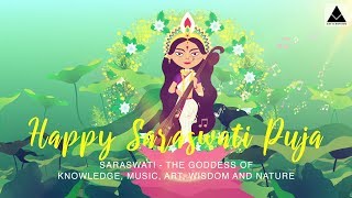 Happy Saraswati Puja | সরস্বতী পূজা | Whaatsapp Status Video | Basant Panchami | Puja Wishes