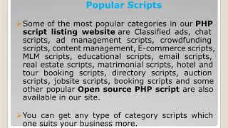 PHP script PHP directory listing website Open source PHP script