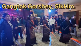 Lhakar Latest Tibetan Gorshey Remix| Circle Dance| Tibetans in Gangtok,Sikkim| #gorshey #vlog 💃🕺✨️🥳