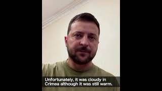 'Cloudy in Crimea': Zelensky taunts Putin over bridge blast with a tongue-in-cheek weather report