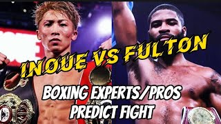 Naoya Inoue vs Stephen Fulton / Boxing Experts and Fighters predictions / Reaction video