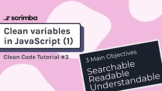 Clean Variables in JavaScript #1 | Clean Code Tutorial