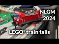 LEGO train derailments, breakdowns & shenanigans @ NLGM 2024